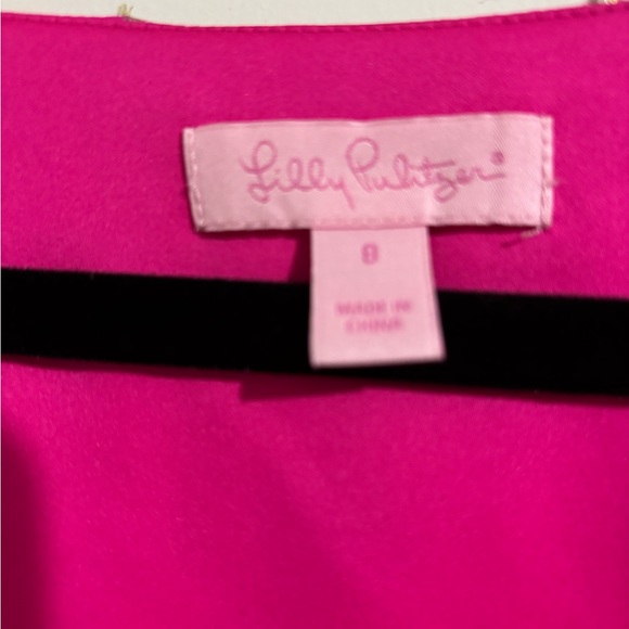Lilly Pulitzer Caroline Tunic Dress Starry Chiffon Size Piñata Pink NWOT - Picture 3 of 10